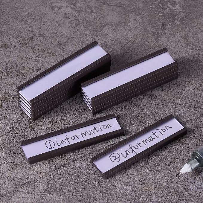 Magnetic Label Holders with Magnets Magnetic Data Card Holders with Clear - Image 7