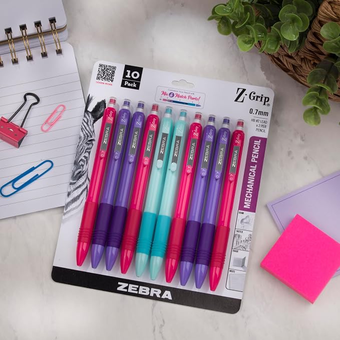 Zebra Pen, Z-Grip Mechanical Pencil, Smooth Writing, Latex-Free Grip, 0.7mm Lead - Image 3