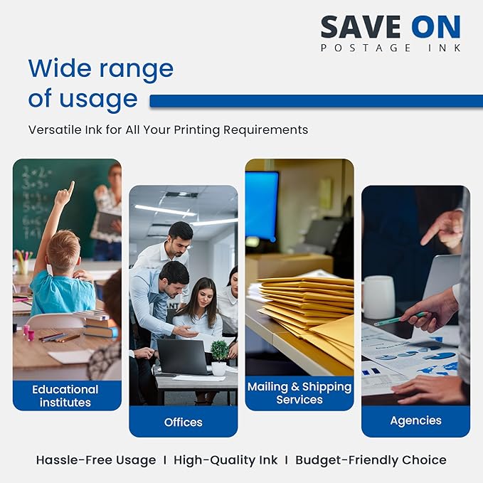 Quadient Memjet M5K250-N Compatible High Capacity Cyan Printer Ink Tank (250ml) - Printer Ink Cartridge for Mach Series Quadient & Hasler Printers - Fade-Resistant Replacement Inkjet Printer Ink-DeskLoop Office