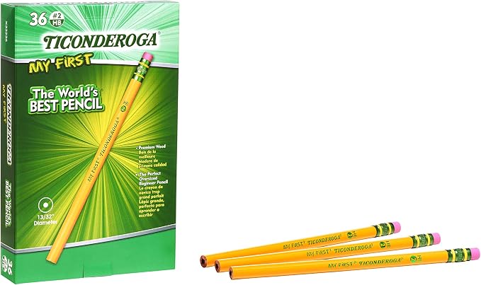 Ticonderoga My First Wood-Cased Pencils, #2 HB Soft, - Image 4