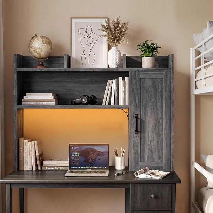 Dorm Desk Hutch, Desktop Shelf - Image 3