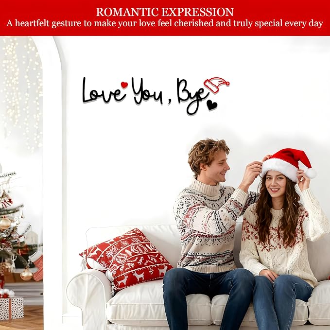 Christmas Love You Bye Wood Sign, Above Door Topper Decoration - Image 2