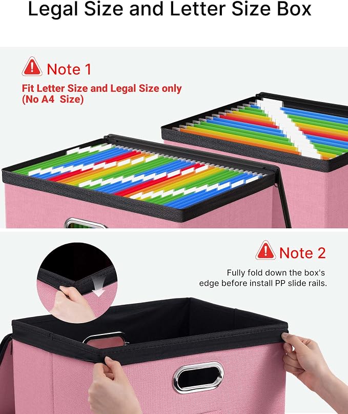 Oterri 2 Pack Large File Organizer Boxes - Image 5