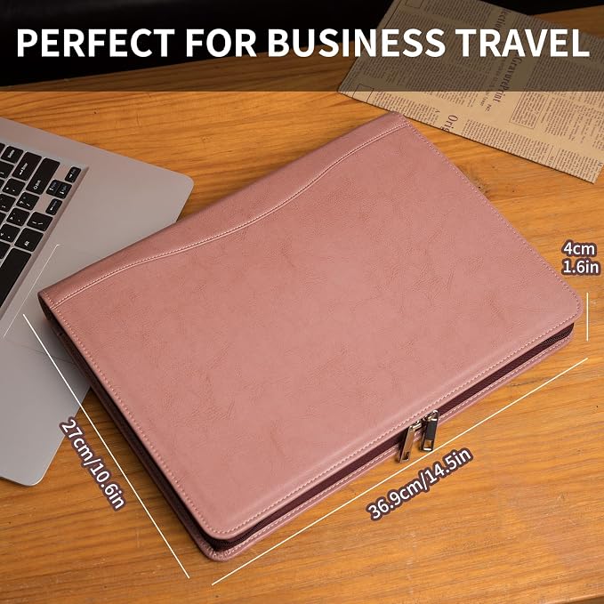 Geslun Personalized Vegan Leather Portfolio, Legal Size 8.5 x 14 Pad Holder - Image 6