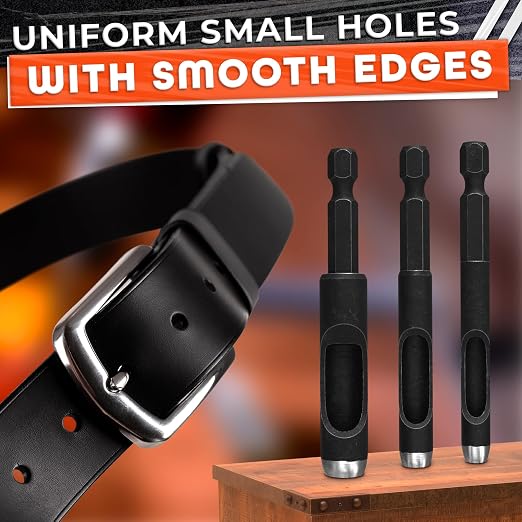 6 Pcs Leather Hole Punch Set — Belt Hole Puncher - Image 8