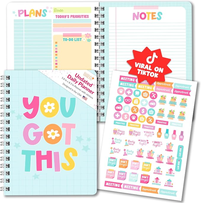 Hadley Designs Undated Daily Planner by HadleyDesigns