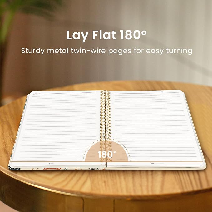 Taja Lined Spiral Journal Notebook - Image 4