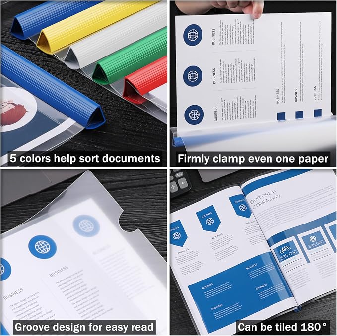 JOERSH 40 Pcs Clear Report Covers - Image 4