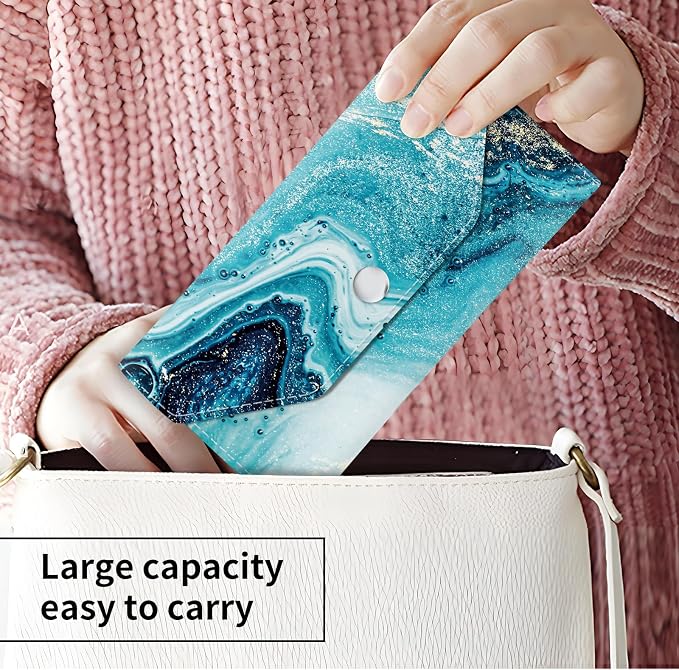 Cash Envelope Wallet Cute PU Leather Envelopes Bag - Image 2