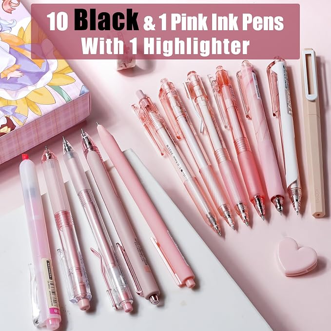 Four Candies Rose Series Gel Pens, Cute Writing Pens - Image 2