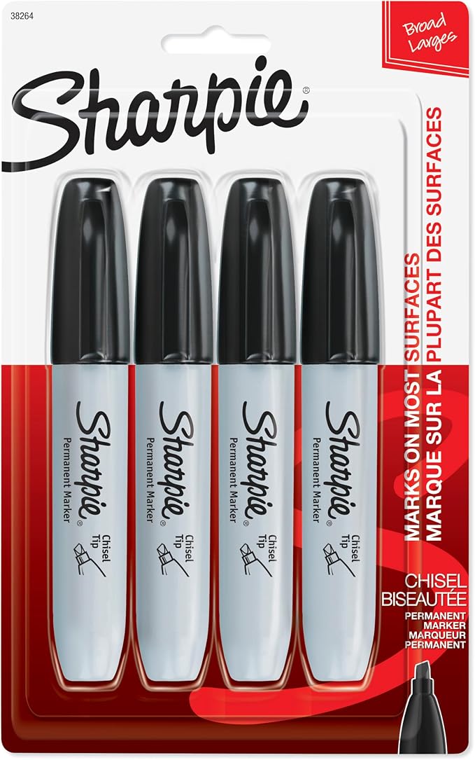 Sharpie Permanent Markers, Chisel Tip, and More by Unknown