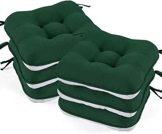 BETU Chair Cushions for Dining Chairs Set of 6, 3.5" Thick Kitchen Table Chair by BETU