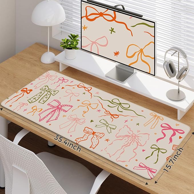 iCasso Desk Mat for Keyboard and Mouse, Large Mouse Pad for Desk, Desk Matt for - Image 2
