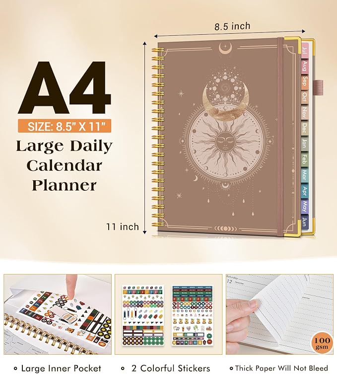 Academic Planner 2026-2027, Hardcover Weekly and Monthly Calendar Planner from - Image 5