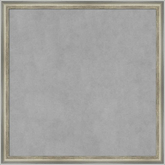 Amanti Art Silver Framed Magnetic Board 22x22 Medium Vision Board by AmantiArt
