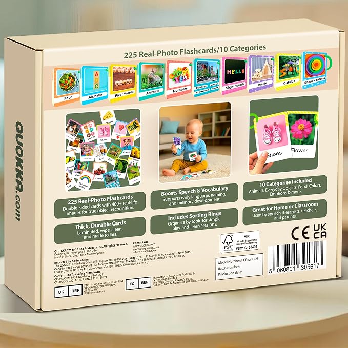 QUOKKA 225 Toddler Flash Cards - Image 8
