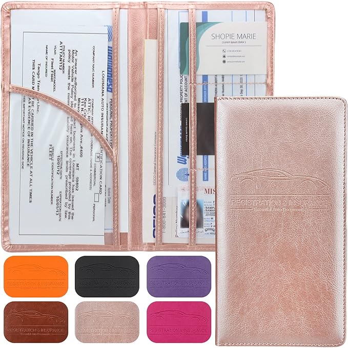 LumiMokki Premium Car Registration & Insurance Card Holder by LumiMokki