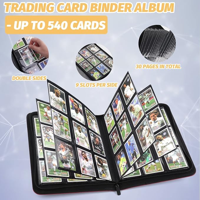 Trading Card Binder, Card Collection Binder Album Folder - Image 5