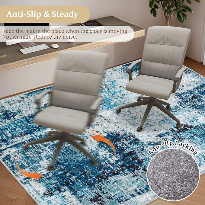 Office Chair Mat for Hardwood Floor, Machine Wash - Image 5