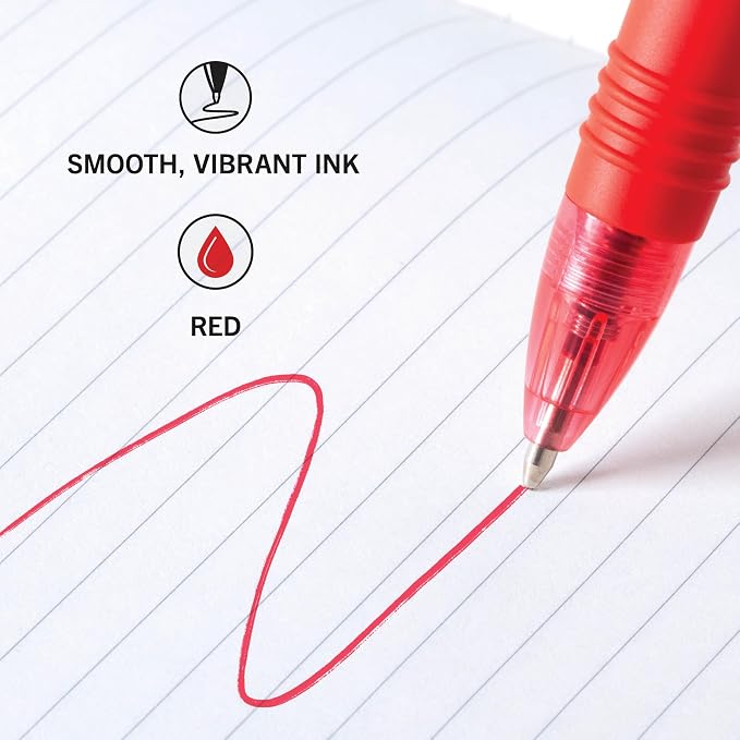 Zebra Pen Z-Grip Retractable Ballpoint Pen, Smooth-Flowing Red Ink, 1.0mm - Image 4