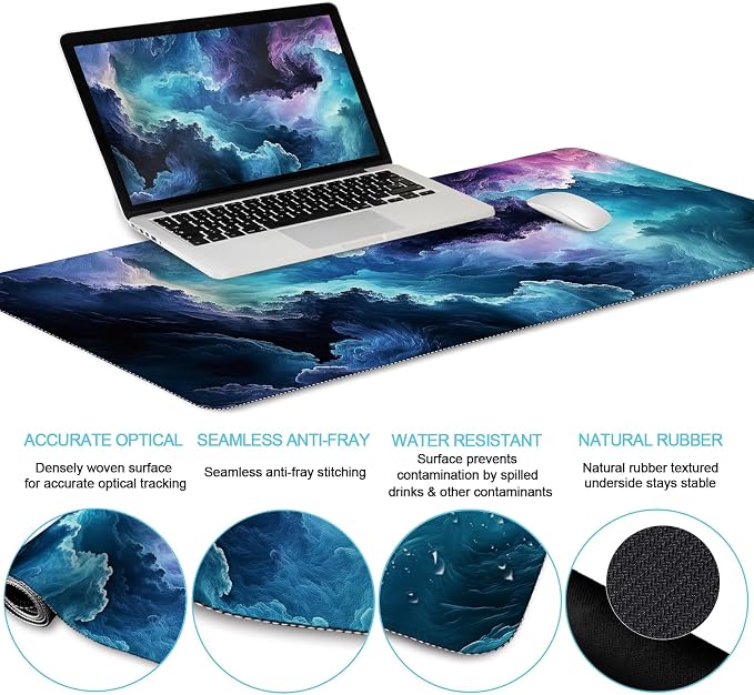 LIMKRIAN Galaxy Mouse Pad Large Desk Matt - Image 3