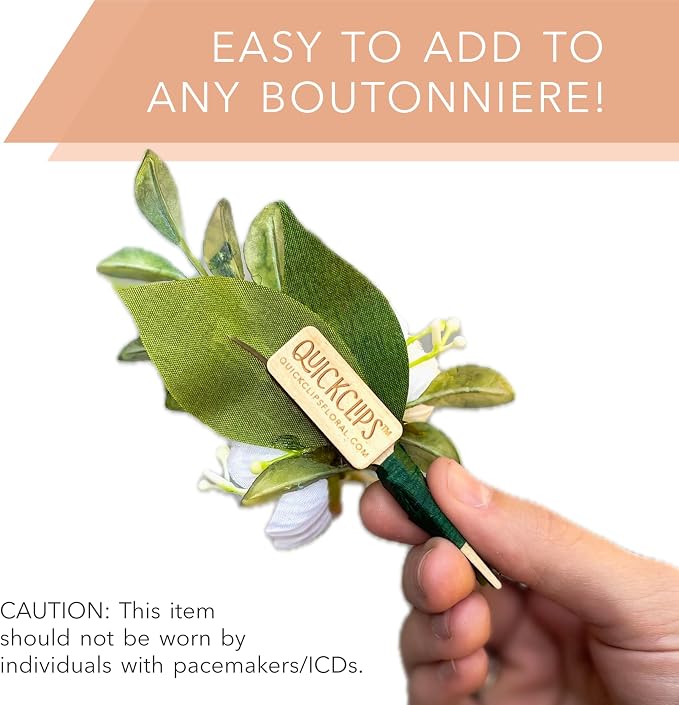 Minis Magnetic Boutonniere Clips – Extra Strong Floral Magnets – No-Pin - Image 8
