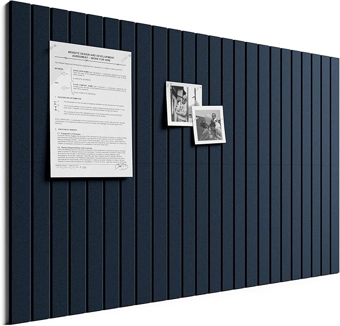 Bumusty Large Cork Board Alternative-36 x 24" Felt Bulletin Board Tiles by BUMUSTY