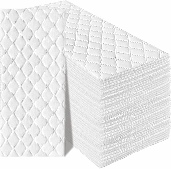 KMAKII Microfiber Dusting Cloths, Diamond Pattern, Disposable Cleaning Cloths for Floor, Furniture, Glass, Electronics, High Absorbency, Sheets, 8.7×11.8 inches (180)-DeskLoop Office