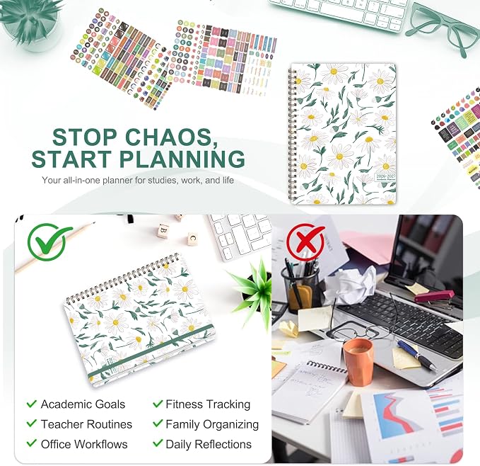 Planner 2026-2027, Weekly and Monthly Academic Year Calendar Planner, July 2026 - Image 6