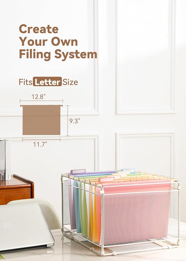 SortRax Plastic Hanging File Folders, Sturdy & Tear-Resistant, Letter Size - Image 6