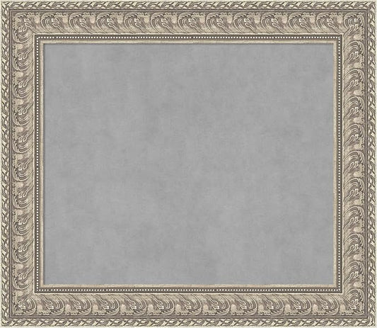 Amanti Art Silver Framed Magnetic Board 27x31 Medium Vision Board by AmantiArt