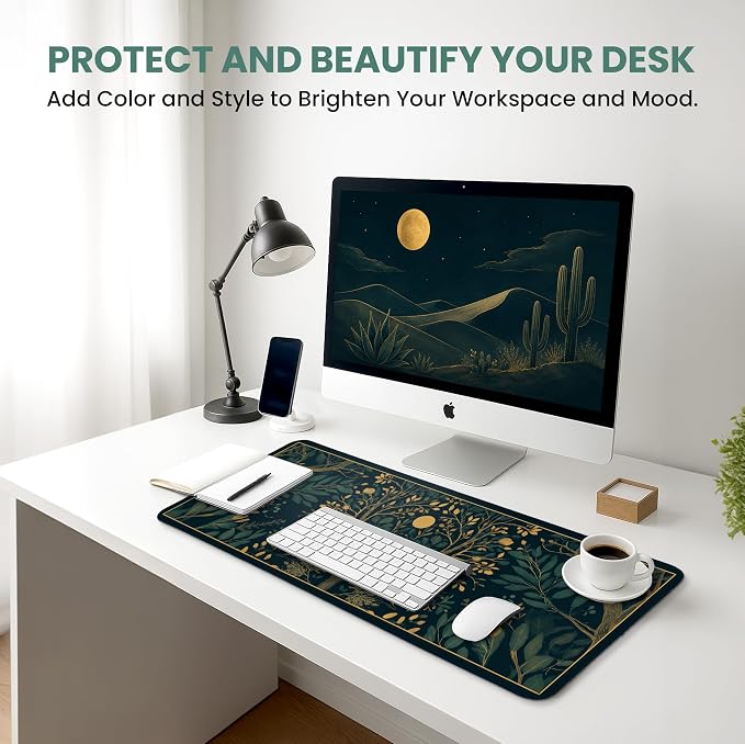 Aesthetic Desk Mat, Cute Hidden Bloom Desk Pad Protector - Image 6