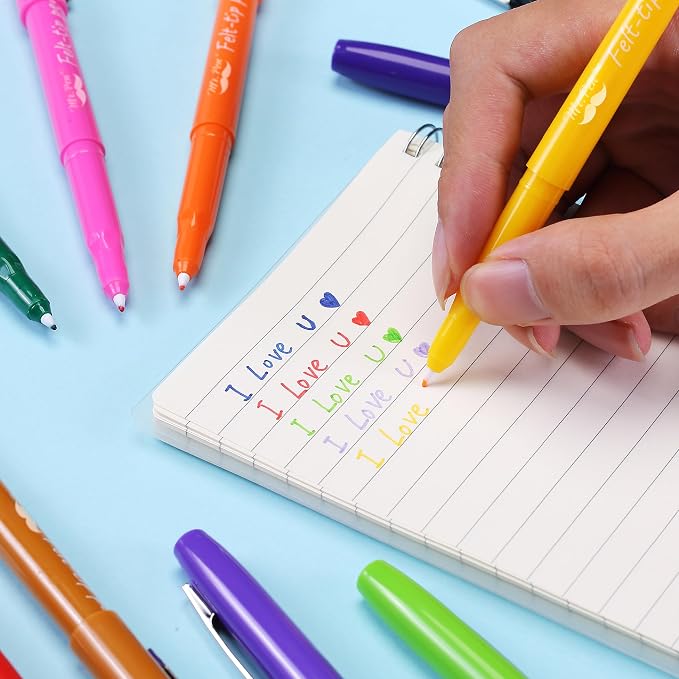 Mr. Pen- Felt Tip Pens, 16 Pack, 0.7 mm, Colorful Felt Tip Pens, Fast Dry | No - Image 5