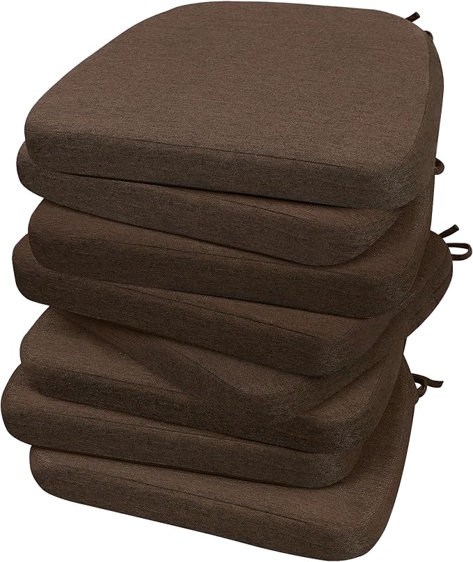 AAAAAcessories D-Shaped Chair Cushions, Machine-Washable Cover by AAAAAcessories
