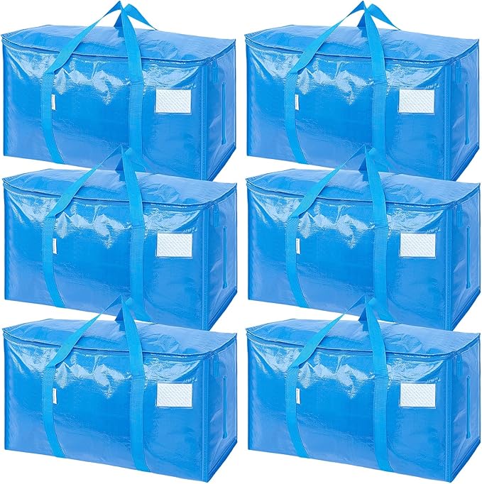 TICONN 6 Pack Extra Large Moving Bags Heavy Duty by TICONN
