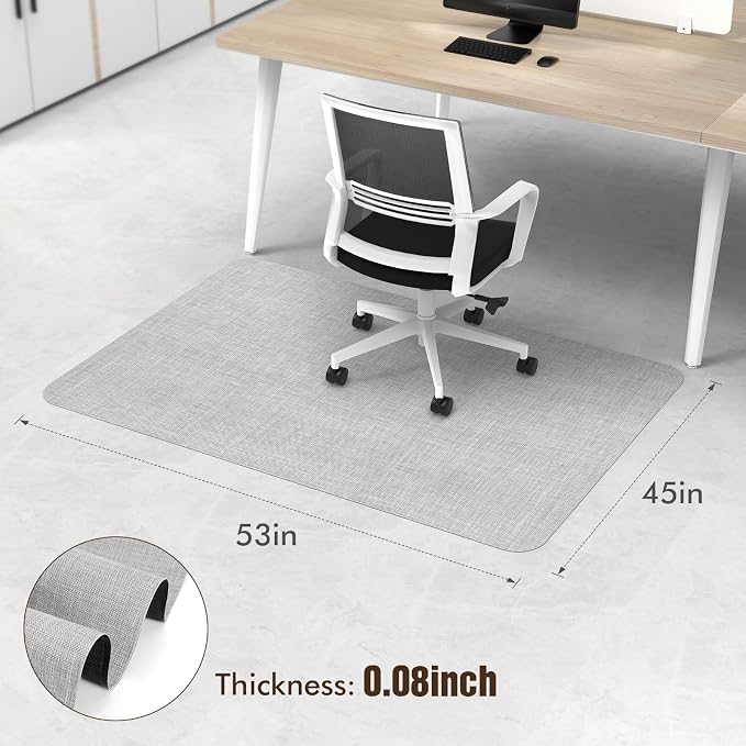 Blvornl Office Chair Mat for Hardwood Floor, Large Anti-Slip Hard Floor - Image 2