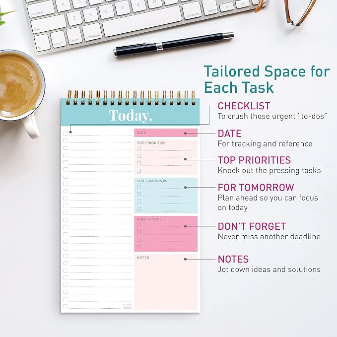 S&O Daily Planner Notepad for Productivity - Image 4