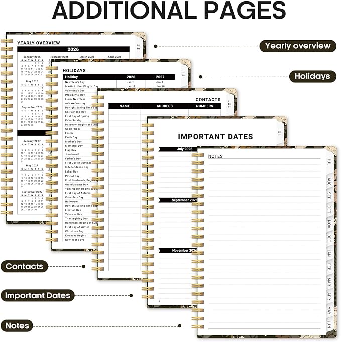 Planner 2026-2027, Academic Year Monthly and Weekly Calendar Planner, Jul 2026 - Image 5