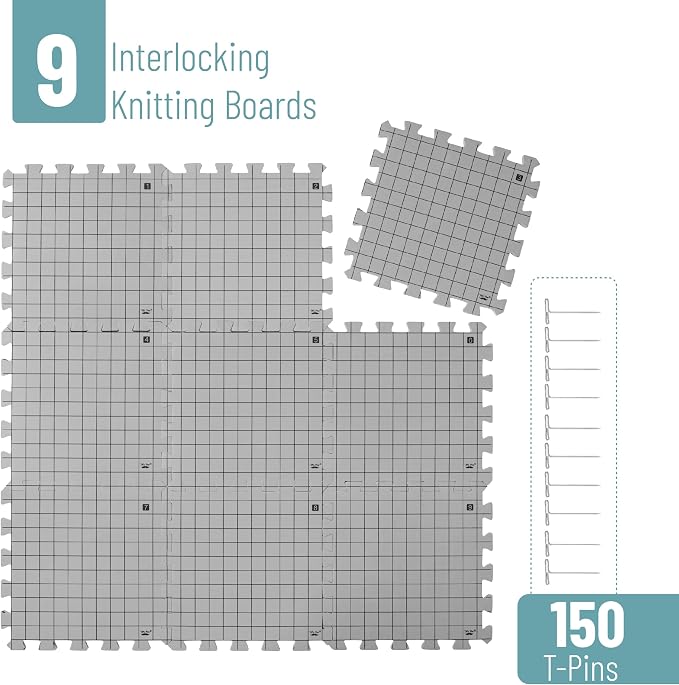 Mr. Pen- Blocking Mats for Knitting & Crochet Projects, Water & Heat Resistant - Image 2