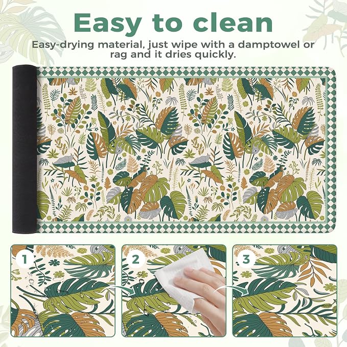 iCasso Large Desk Pad, Aesthetic Computer Mouse Pad - Image 5