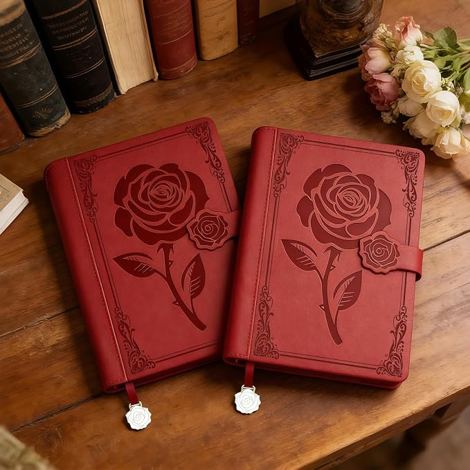 Aocii leather Journal for Women, A5 lined Daily Journal Notebook, Pretty - Image 3
