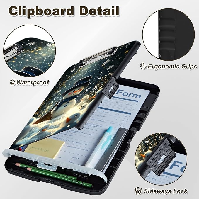 Clipboard with Storage, Nursing Clip Board 8.5 x 11 Storage Organization Box - Image 5