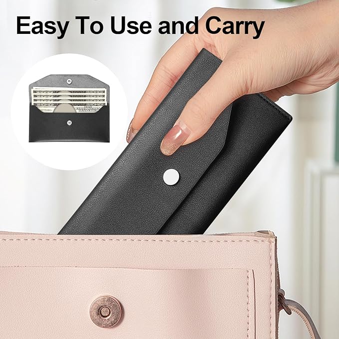 Pu Leather Cash Envelope Wallet - Image 5
