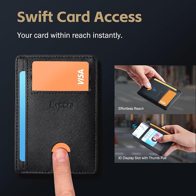 Espera Slim Minimalist Front Pocket Wallet - Image 5