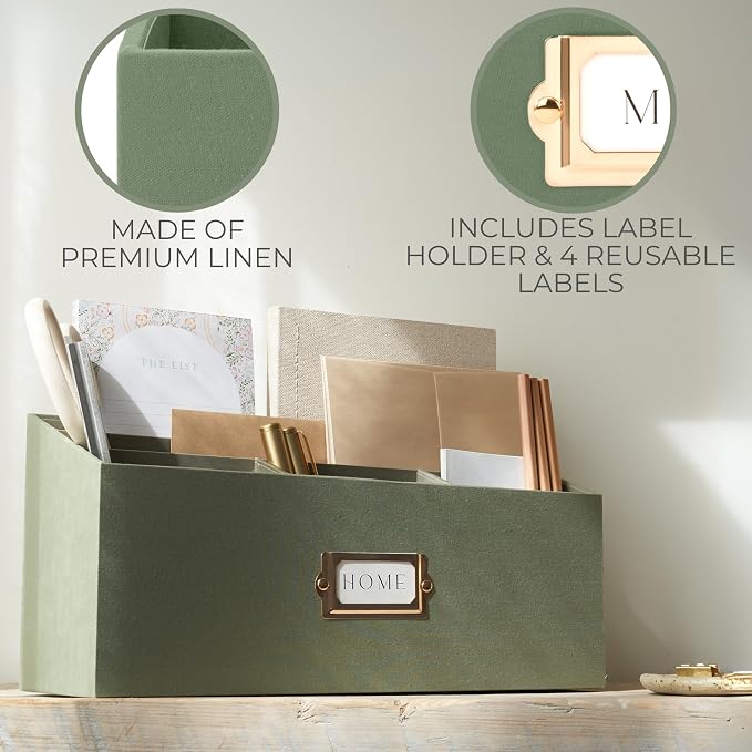 KIBAGA Stylish Linen Mail Organizer - Image 2