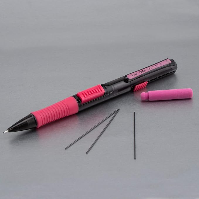 Pentel Quick Click Pop Mechanical Pencil, Medium 2B Lead - Image 4
