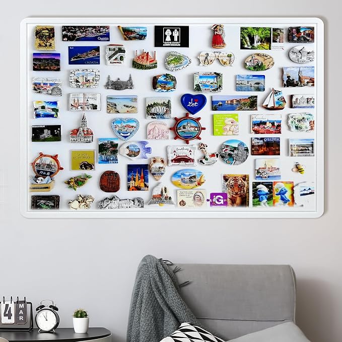 AKTOP White Cork Bulletin Board 60" x 36", Large Foldable Felt Notice Pin Board - Image 2