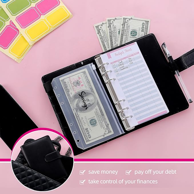 NICOOTH Budget Binder A6 Money Saving Binder - Image 7