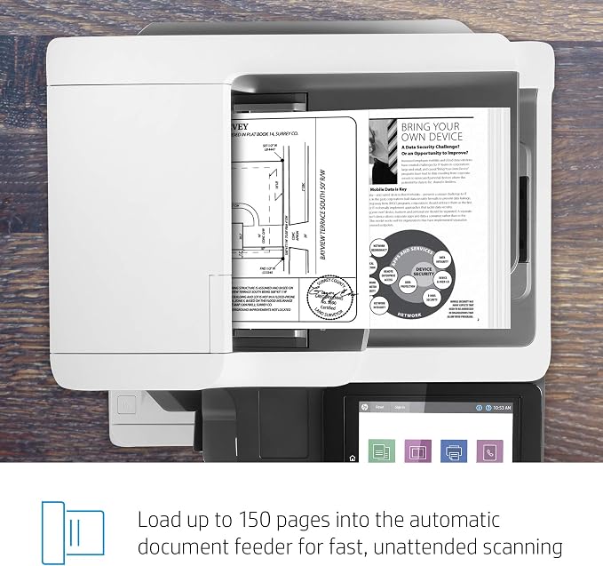 HP LaserJet Enterprise MFP M634z Monochrome All-in-One Printer - Image 10