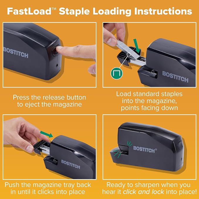 Bostitch Office Portable Electric Stapler, 20 Sheets, AC or Battery Powered - Image 3